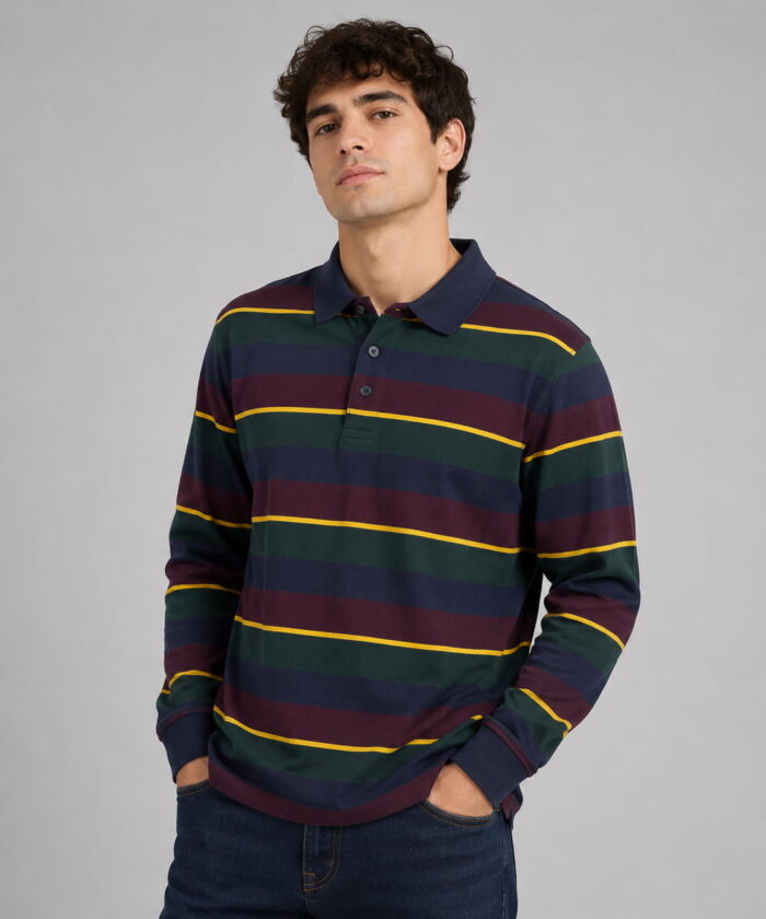 Alternative view of Polera manga larga jersey