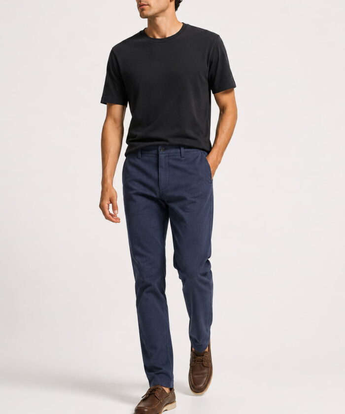 Alternative view of Pantalón print calce perfecto azul
