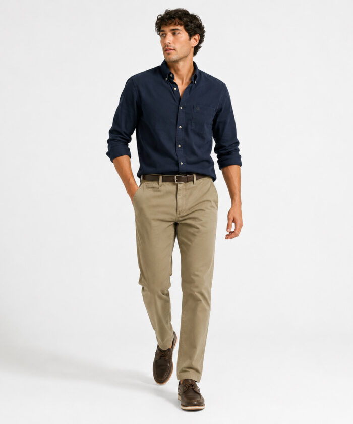 Pantalon gabardina stretch calce perfecto