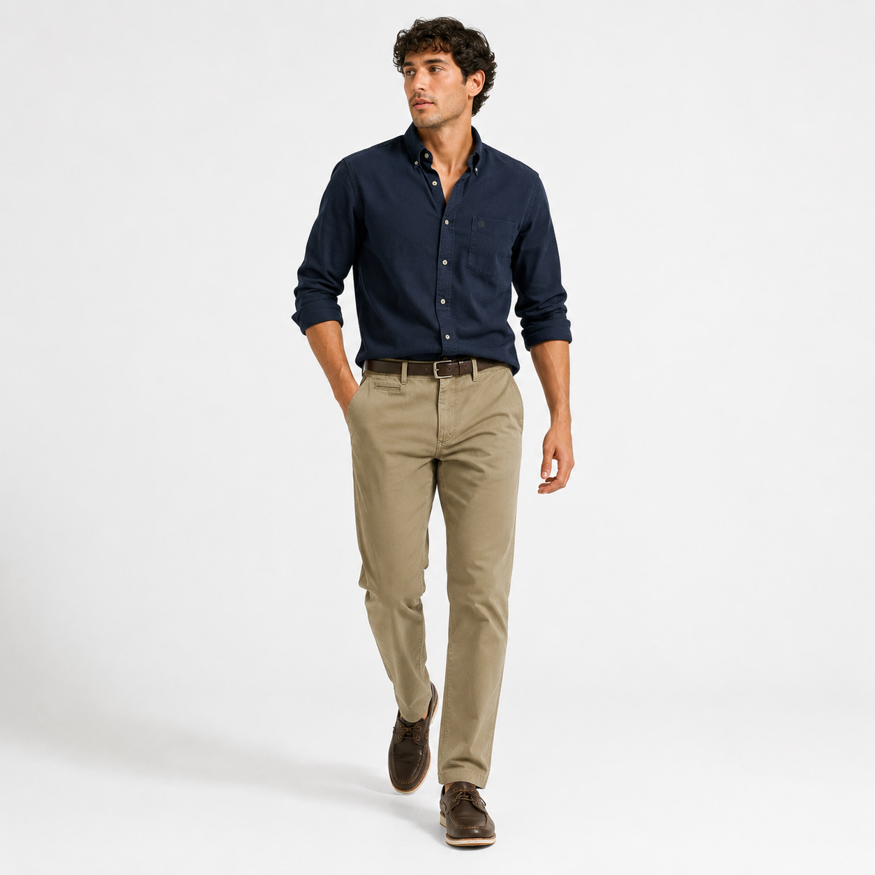 Pantalon gabardina stretch calce perfecto