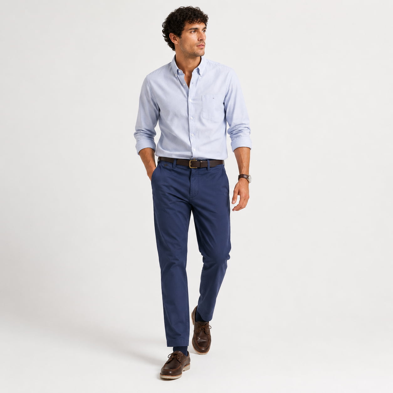 Pantalon gabardina stretch calce perfecto - Imagen 2