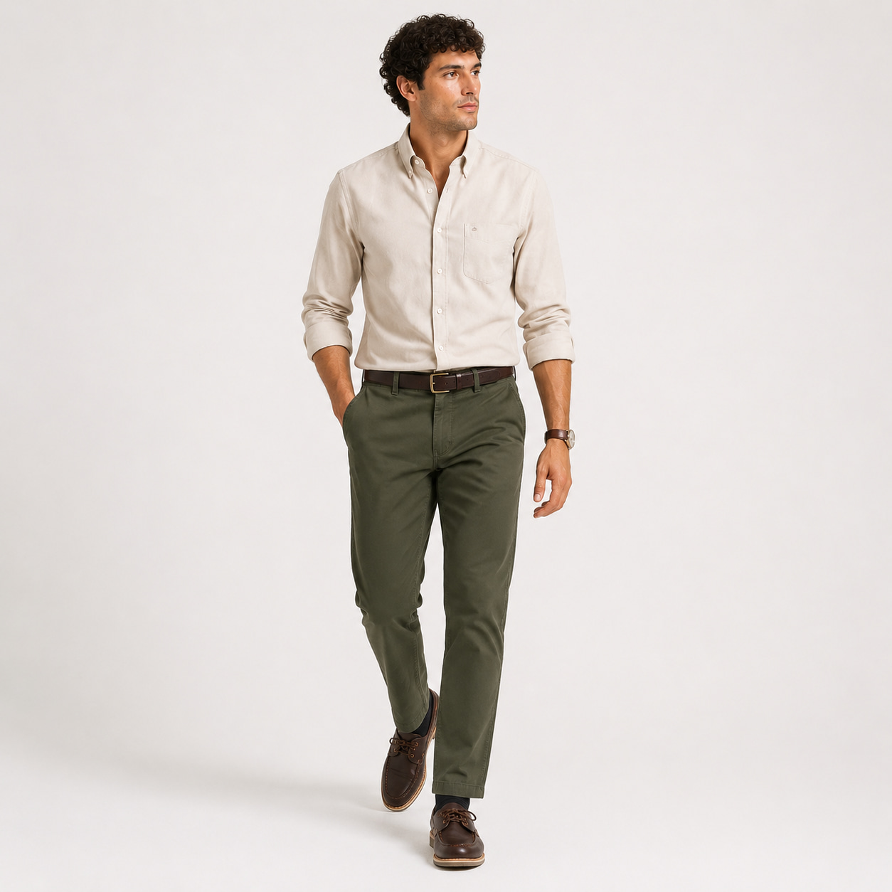 Pantalon gabardina stretch calce perfecto - Imagen 3