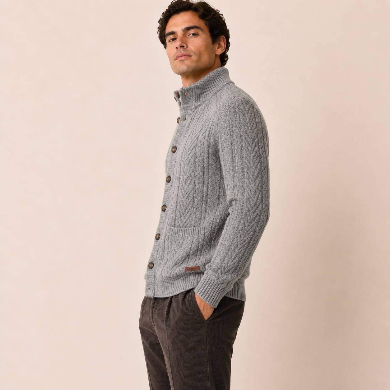 Cardigan Aberdeen Gris - Imagen 2