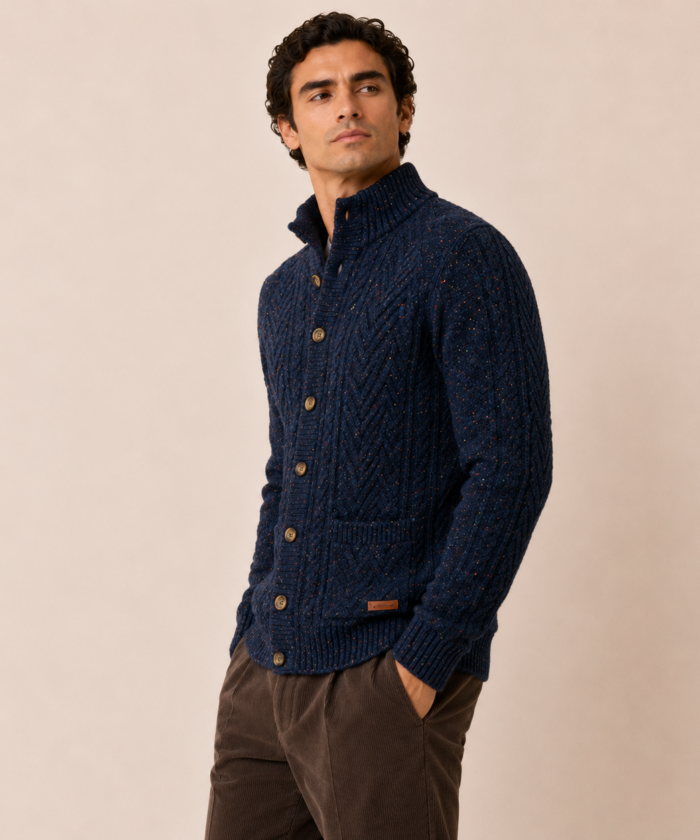 Alternative view of Cardigan Aberdeen Azul